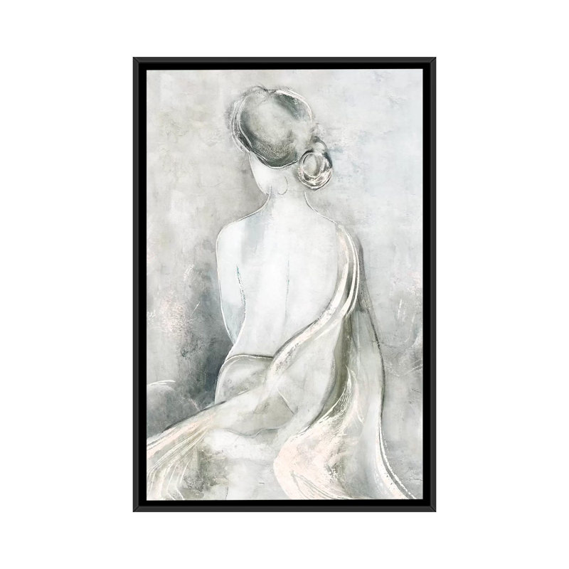 «Sweet Serenity», impression sur toile, H 26 po x l 18 po x P 1,5 po, Toile avec cadre noir, Pas de tapis
