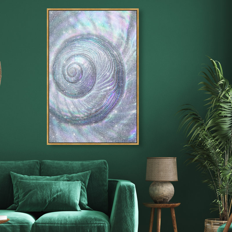 Sea Spiral Print by Oliver Gal, 25"H x 17"W, Gold Floater Frame