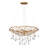 Laguna 4-Light Modern Chandelier with Glass Water Droplets by Lisa McDennon