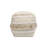 Grandcanyon Cotton Braided with Tassel Pouf, Beige