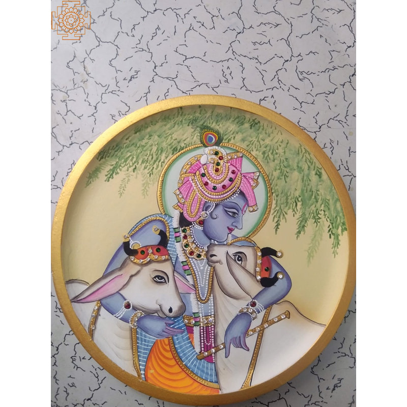 Lord Krishna en gwala | Bois MDF | Par Jagriti Bhardwaj