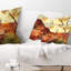 Coussin lombaire paysage d'automne