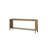 Latte Waterfall Console Table, Veneers, Metal Accents, Modern Soft Bewitching Design, Solid Wood + , 72 In Depth, 15 Width, 30 Height, 73 Lb Charming
