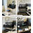 French‑style Small Black Dressing Table with Wood & Stainless Steel for Bedroom