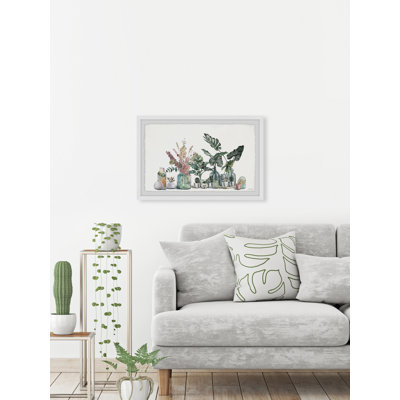 Bottle Garden And Pots - Single Picture Frame Painting
