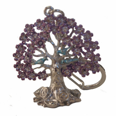 Feng Shui Import 0.63'' W Brown/Purple Key Chain