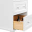 Ensemble de meuble-lavabo simple biseauté autoportant 24 po avec plateau en quartz Adelia-132492039-132492040