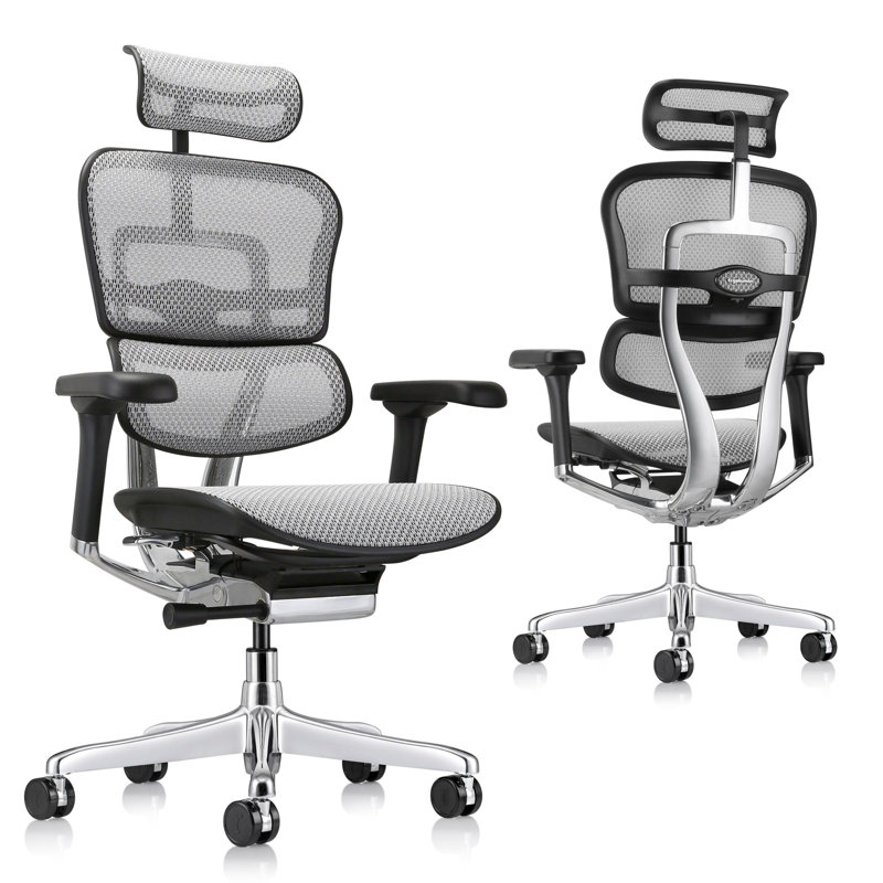Brayden Studio Chenille Office Chair, Grey