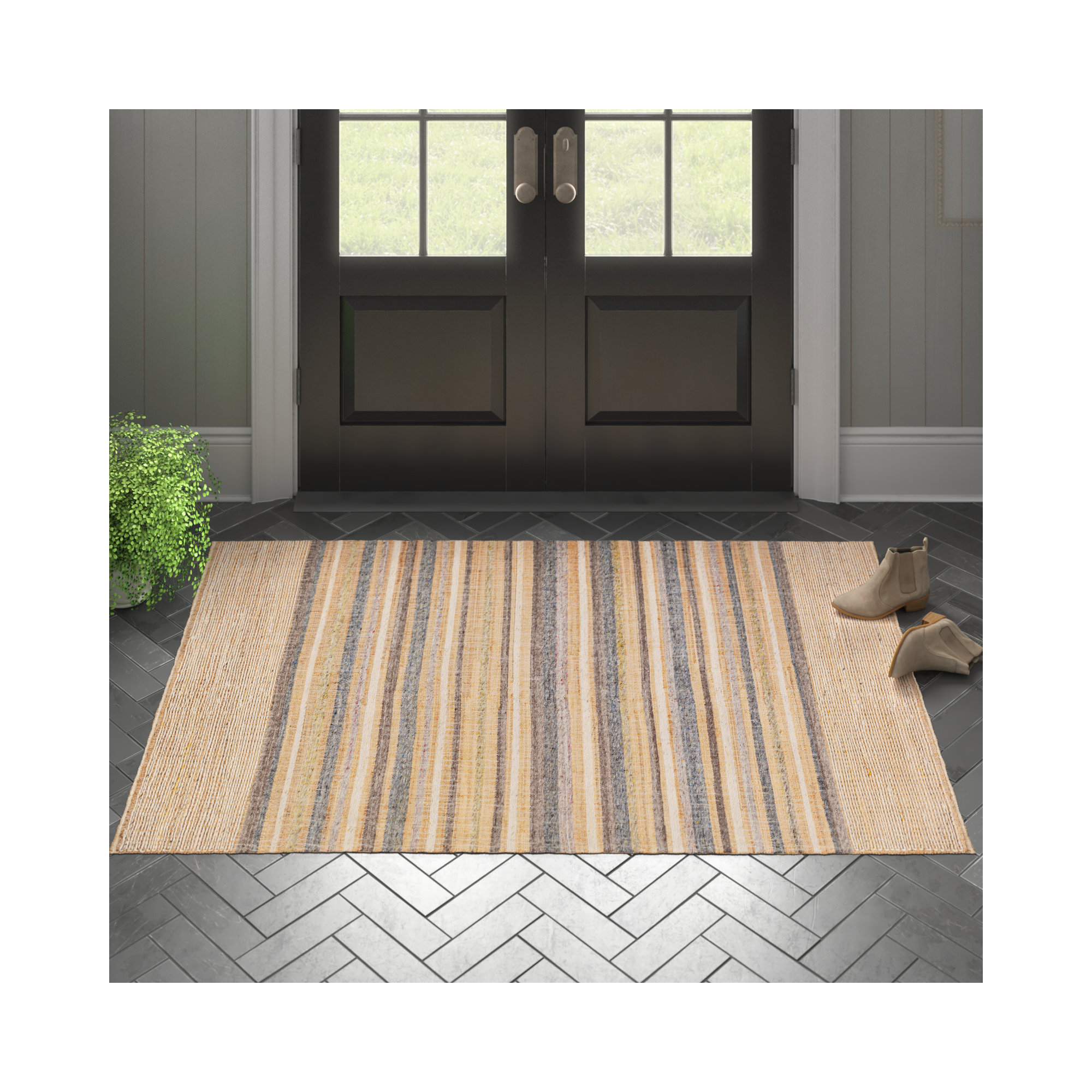 Naper Handmade Rug, Rectangle 8' x 10'