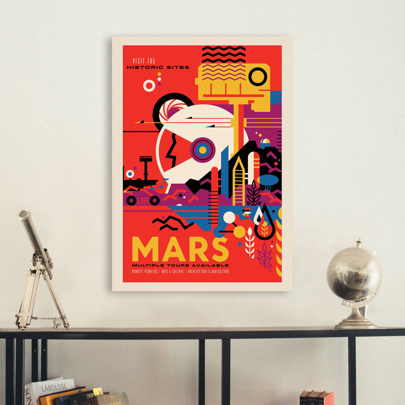 Mars by NASA - Wrapped Canvas Print, 100cm H x 70cm W x 4cm D