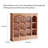 Milan Wooden Cup Rack with Multiple Compartments