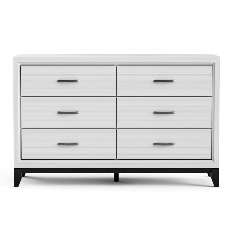 Ferris Beeson 6-Drawer Dresser, Blanc