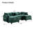 Schmucker U Shaped Modular Sectional Sofa, Oversized Cloud Couch With Ottoman-977002080-977212260