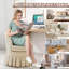 Fauteuil Mid-Century moderne, joli petit bureau, fauteuil de maquillage confortable-1636087891