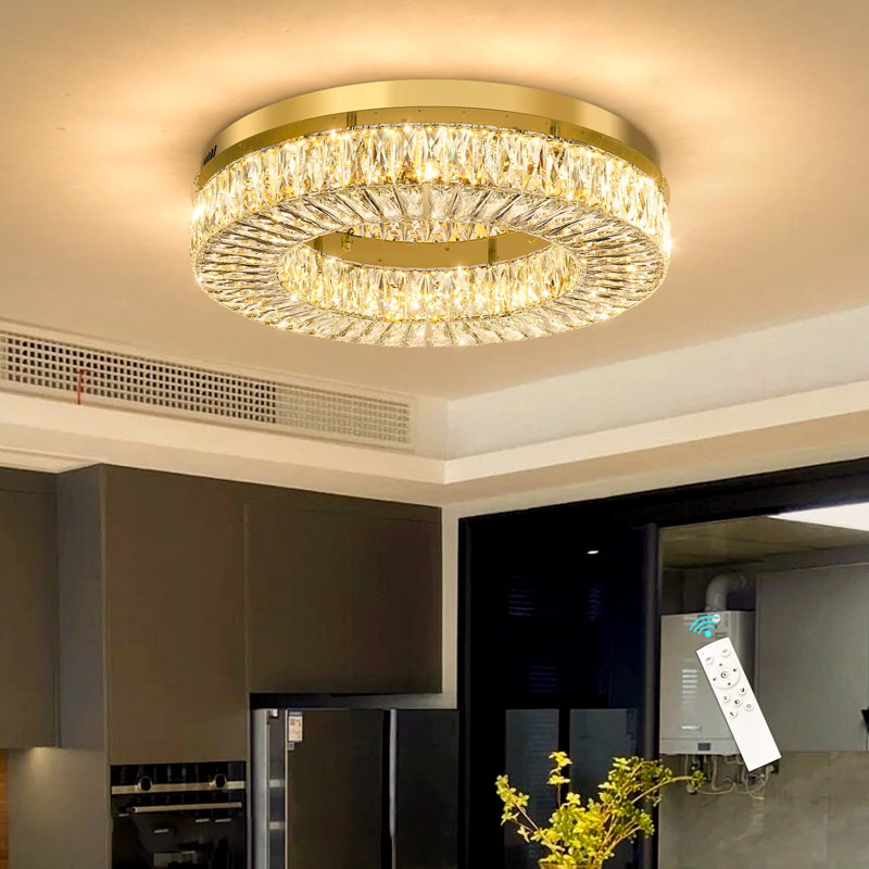 Indoor Led Chandelier Light, Gold