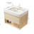 30" Floating Bathroom Vanity with 1 Drawer,Open Shelf and Ceramic Basin-1494267643