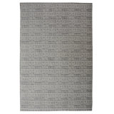 Wool Geometric Area Rug in Gray
