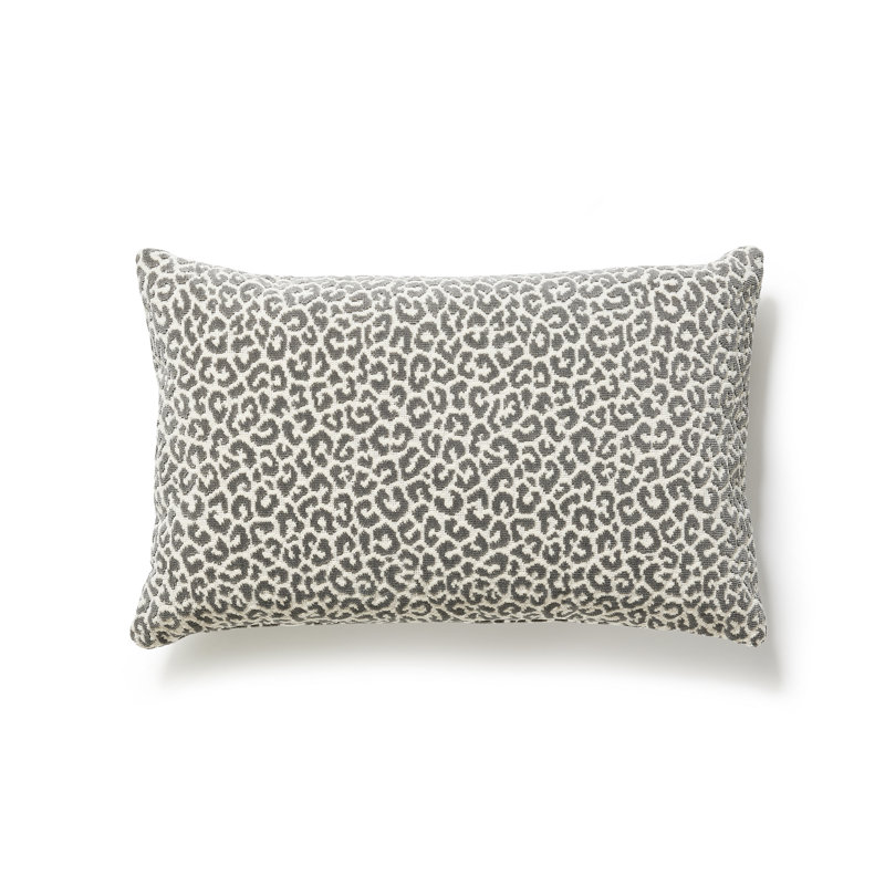 Wild Glamour Lumbar Pillow Cover & Insert, Smoke, 14"H x 22"W, Rectangular