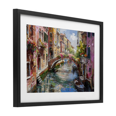 Reflections of Venice, reproduction encadrée sous verre, design par LSR Creative Studio