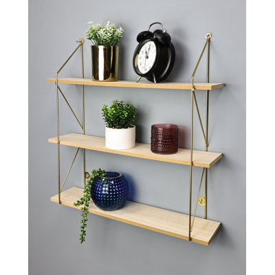 Georjean 3 -Piece Bracket Shelf