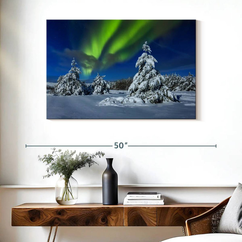 Alvord Winter Northern Lights, H 26 po x l 39 po