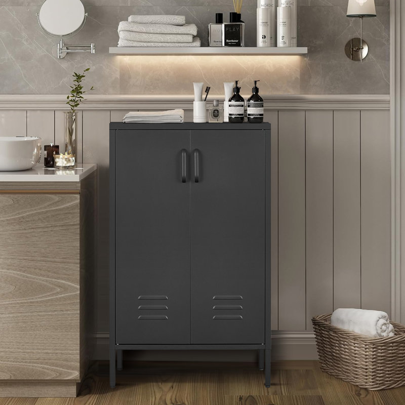 Slavica Steel Complete Storage System, Black