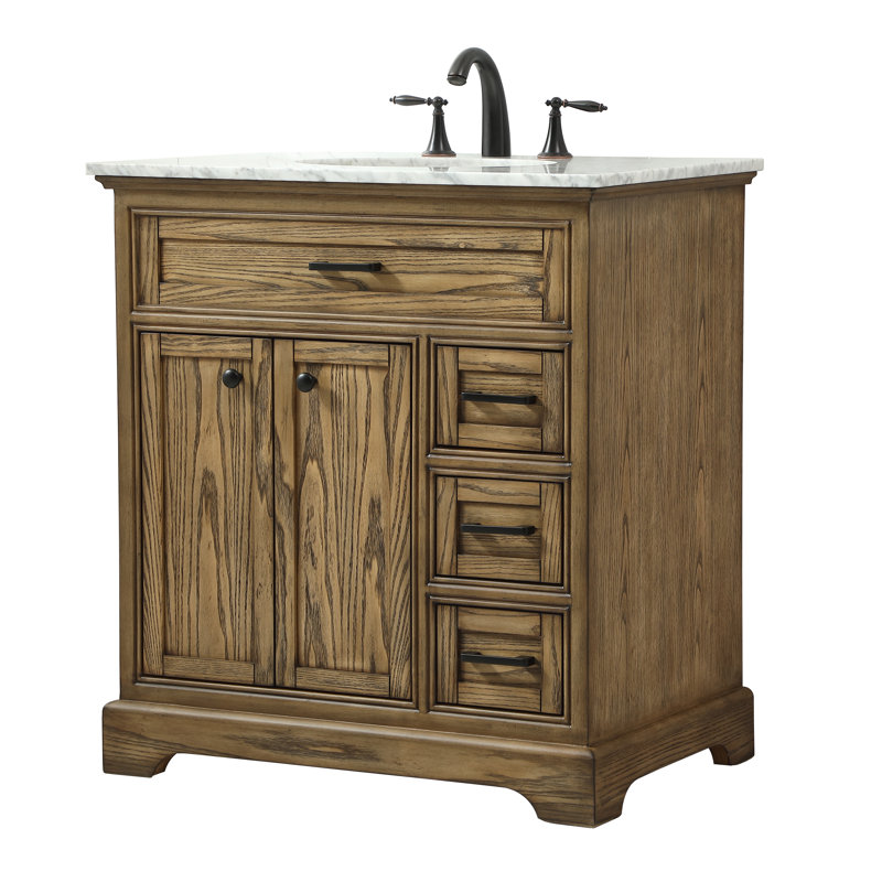 Meuble-lavabo simple 32 po Hermes, Bois flotté