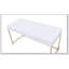 Bureau Ottey blanc brillant et doré