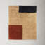 Essi Geometric Handmade Wool Beige/Navy/Red Area Rug-67984603