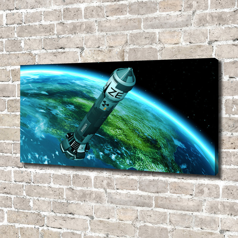 Nuclear Missile - Wrapped Canvas Print