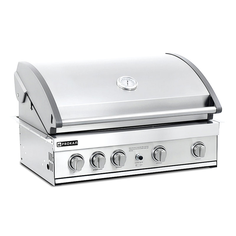 GT Elite 5-Burners Drop-In Gas Grill, Stainless Steel