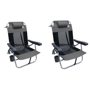 Chaise de plage inclinable pour l'extérieur (Ensemble de 2)