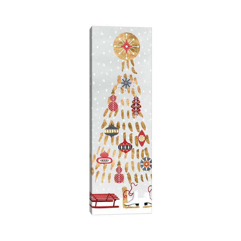Christmas Chalet Collection B by Victoria Borges - Wrapped Canvas Print, 30.48 cm H x 91.44 cm W x 1.91 cm D