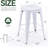 Stackable Metal Bar Stools Set of 2, Counter Height Bar Stools 24 Inches Industrial Bar Chairs Patio Stool, Backless Stool Indoor Outdoor Classroom Kitchen Stools Bar Chairs-86098455