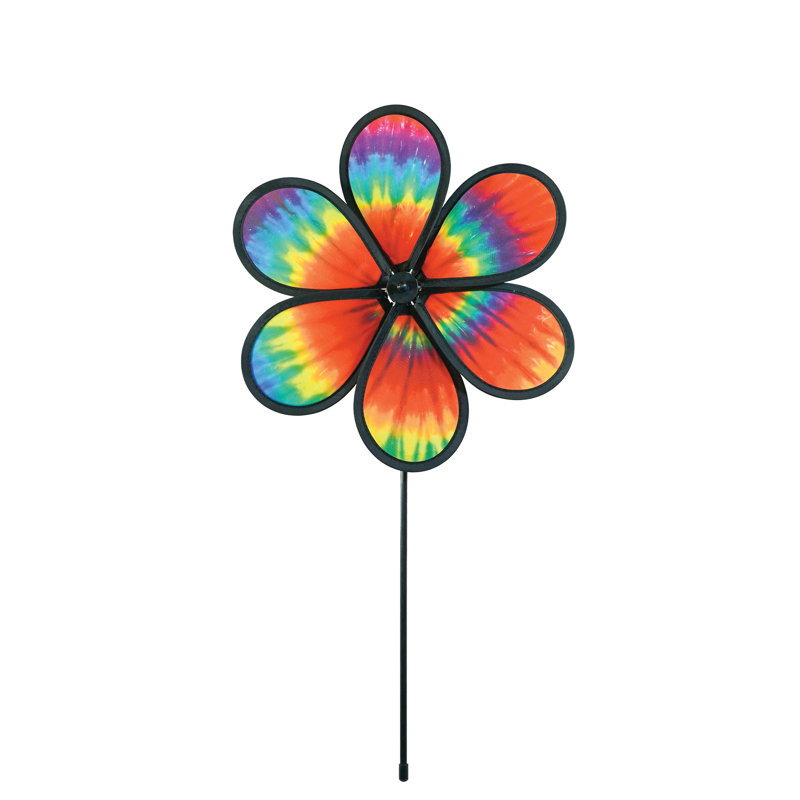 12-inch Tie Dye Daze Flower Spinner
