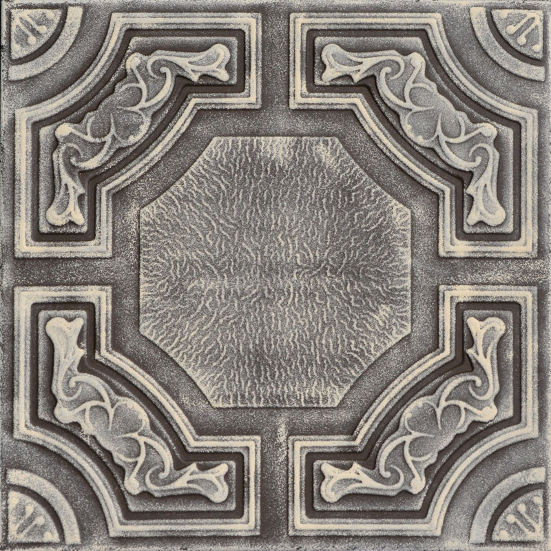 Carreau de plafond en polystyrène à collage 1,6 pi x 1,6 pi Evergreen, Beige brun