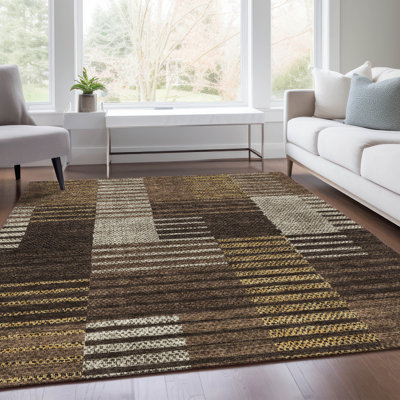 Tapis chocolat Prisco lavable à la machine de qualité supérieure