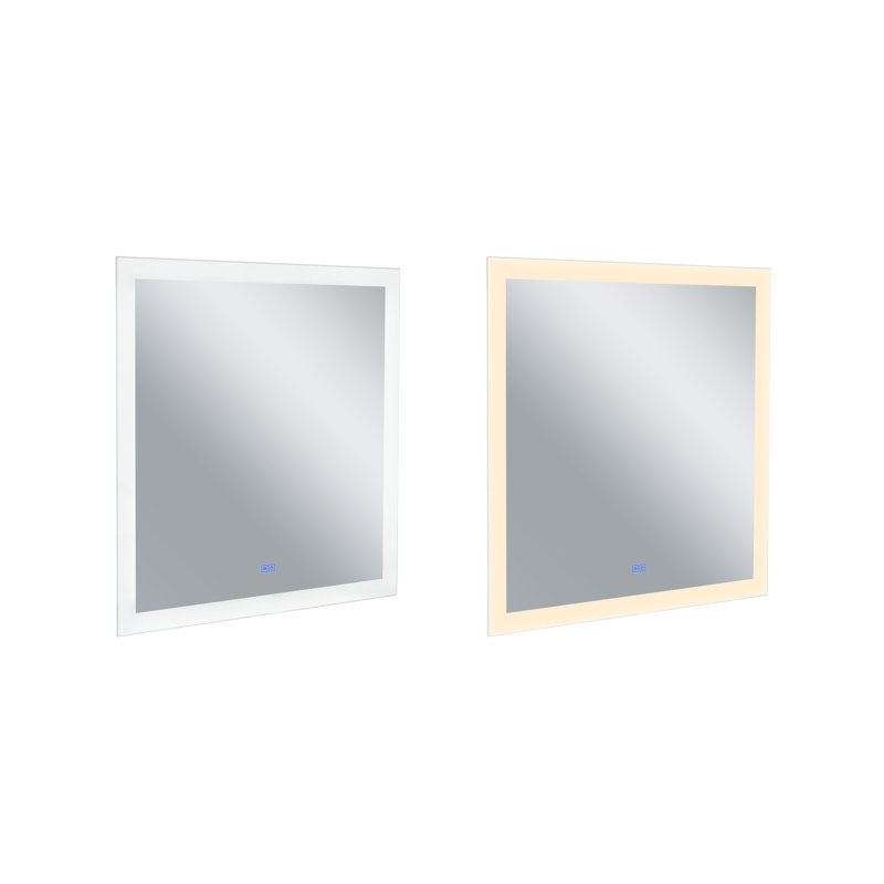 Zachory Flat Wall Mirror, 36" H x 36" W