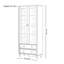 Vitrine simple de style crème