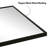 21x58 Black Arched Full Length Mirror With Stand Full Body Mirror for Bedroom Living Room Bathroom