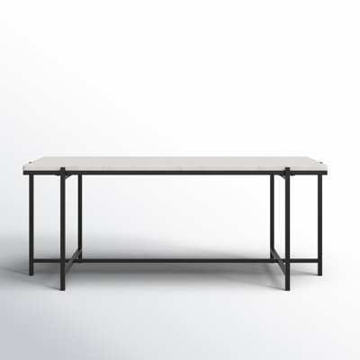 Rodney 46" Genuine Marble Coffee Table
