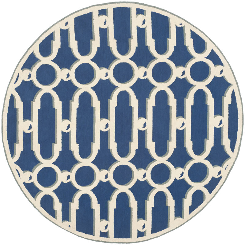 Tapis en coton Sheeran Newport, Rond 6 pi