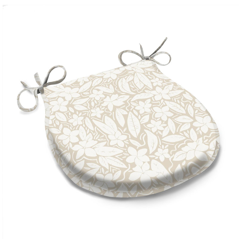 Seat / Back Cushion, Beige Floral