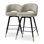Cliff Upholstered Stool with Metal Frame