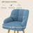 Modern Swivel Bar Stool With Backrest, Armrests And Wood Legs - Counter Height Chair For Kitchen Island-1252546323