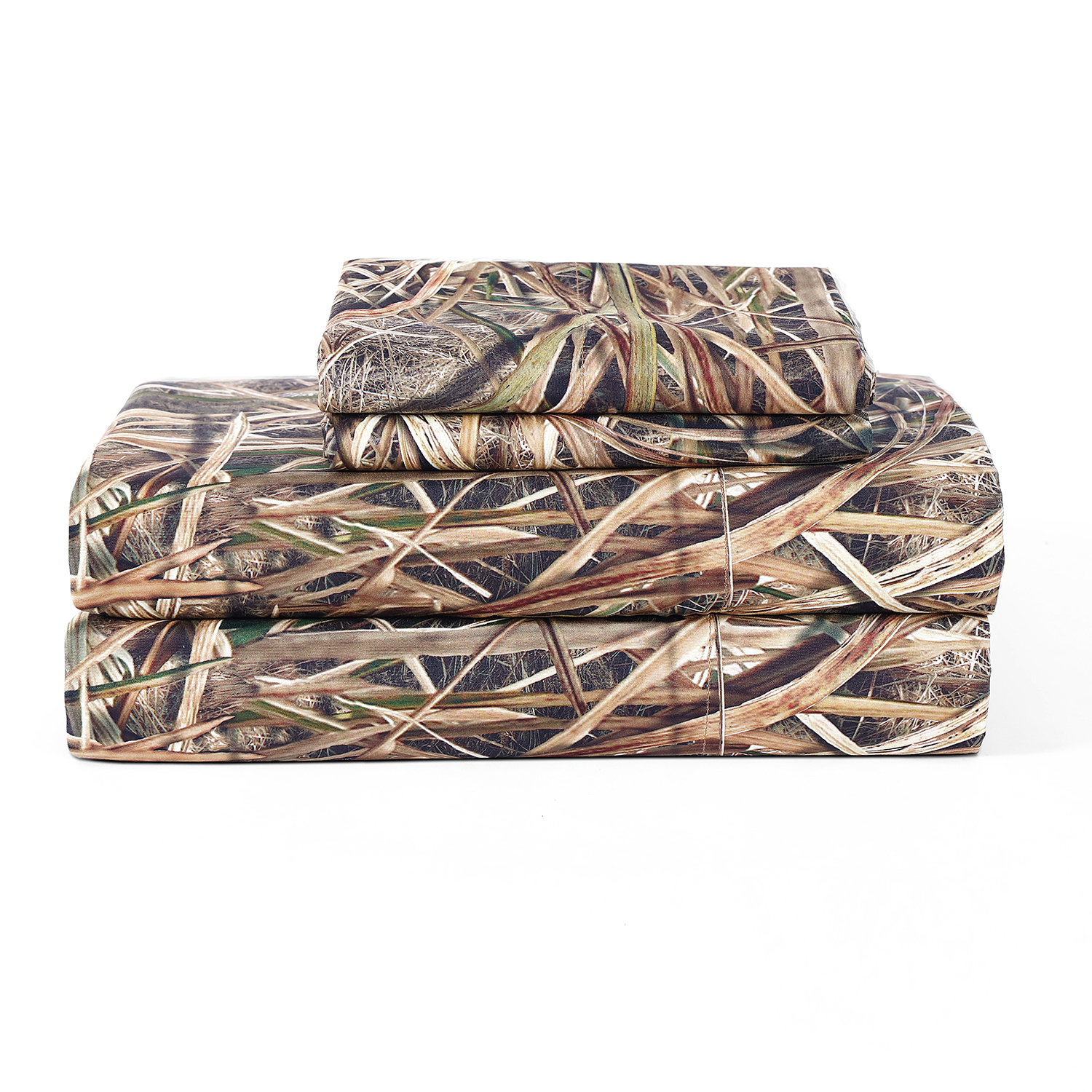 Mossy Oak Shadow Grass Blades Microfiber Sheets Camouflage & Hunting Forest  Theme Camo Bedding Set