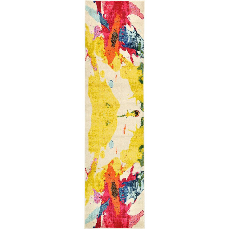 Lizotte Abstract Indoor Rug, Runner 2'7" x 10'