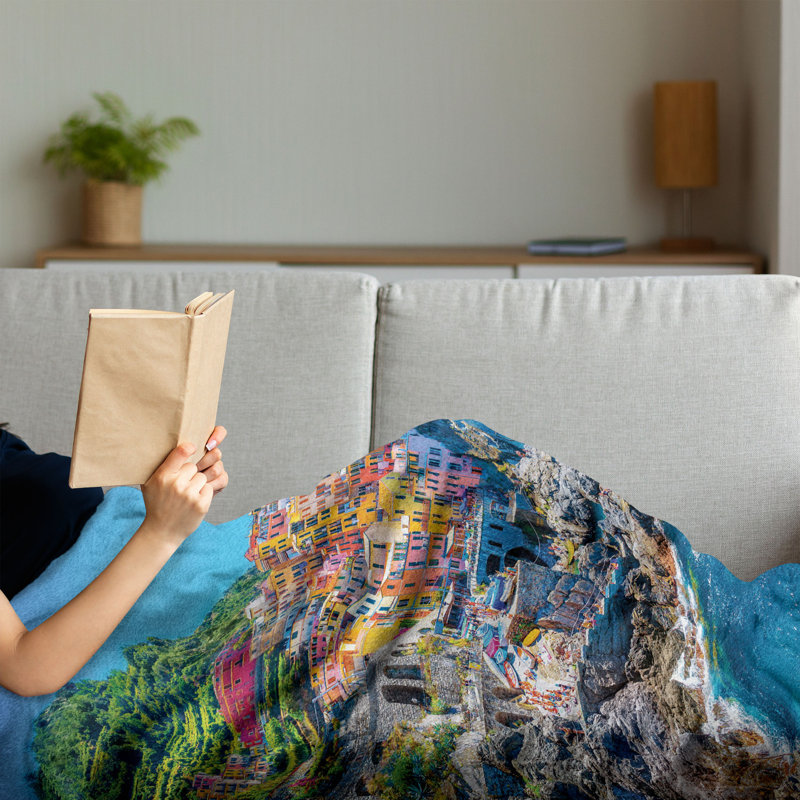 Hand Woven Throw Blanket, 50" x 60"