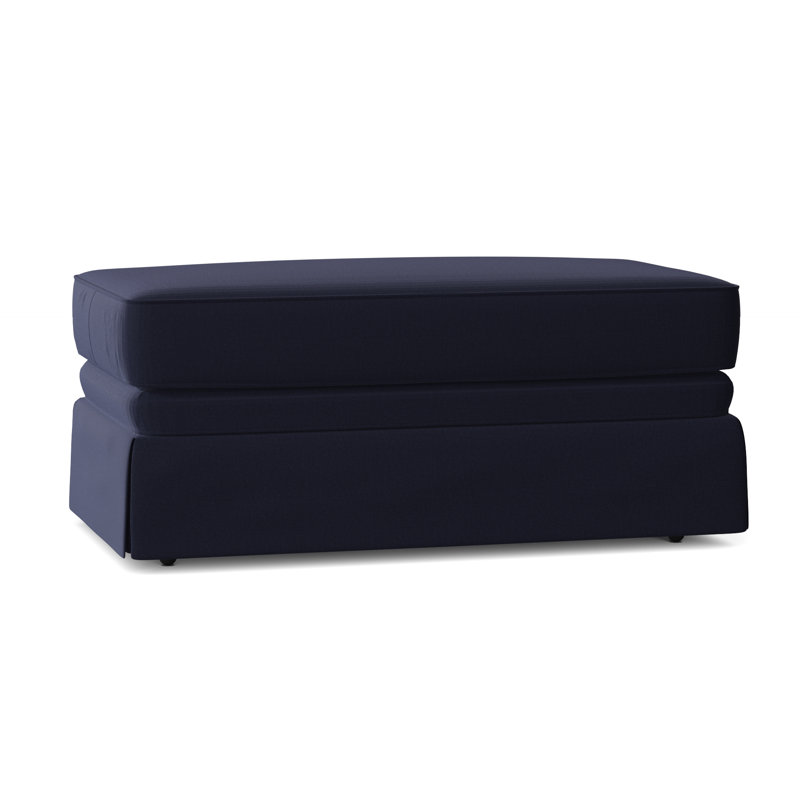 Repose-pieds rectangulaire 45 po Atterbury, Toile bleu marine Sunbrella®