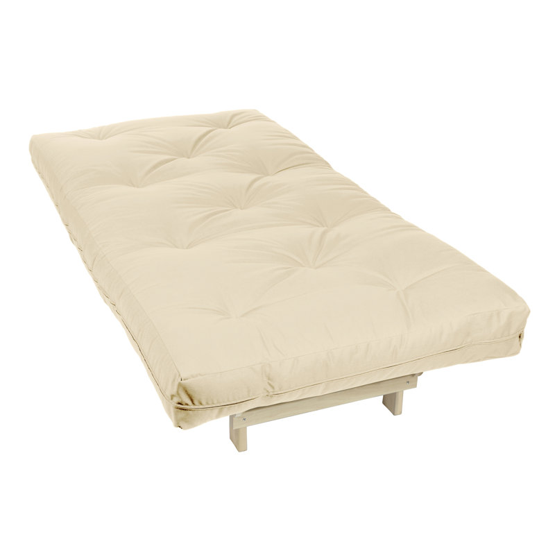 Matelas de futon Meader, 8", Grand lit, Ivoire ivoire